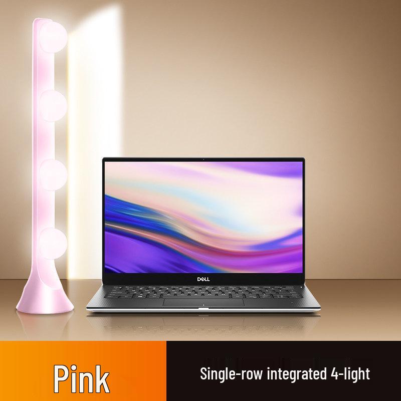 Streamer Desktop Fill Light: Double Row LED for Professional Live Room, Video Background, and Atmosphere.
