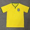 Brazil Training Football Jersey Fans Edition Short Sleeve Soccer Shirts Unisex Women