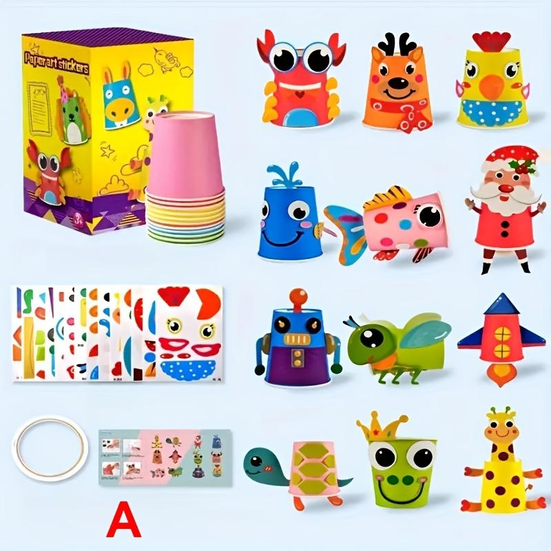 1Set Children's Animal Handicraft DIY Set Puzzle Handicraft Decoration Enhancement Hands on Ability Small Gift