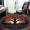 1pc Tree of Life Office Round Area Rug, Under Office Chairs Bedroom Living Room Home Decor, Room Deco, Available in Various Sizes 023