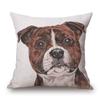 Hand Painting Animals Cushion Covers Bulldog Bull Terrier Labradoodle Dog Cat Print Decorative Pillow Case