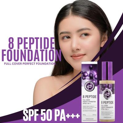 8 Peptide Full Cover Perfect Foundation #23 Natural Beige, 100ml+ZUFÄLLIGES GESCHENK