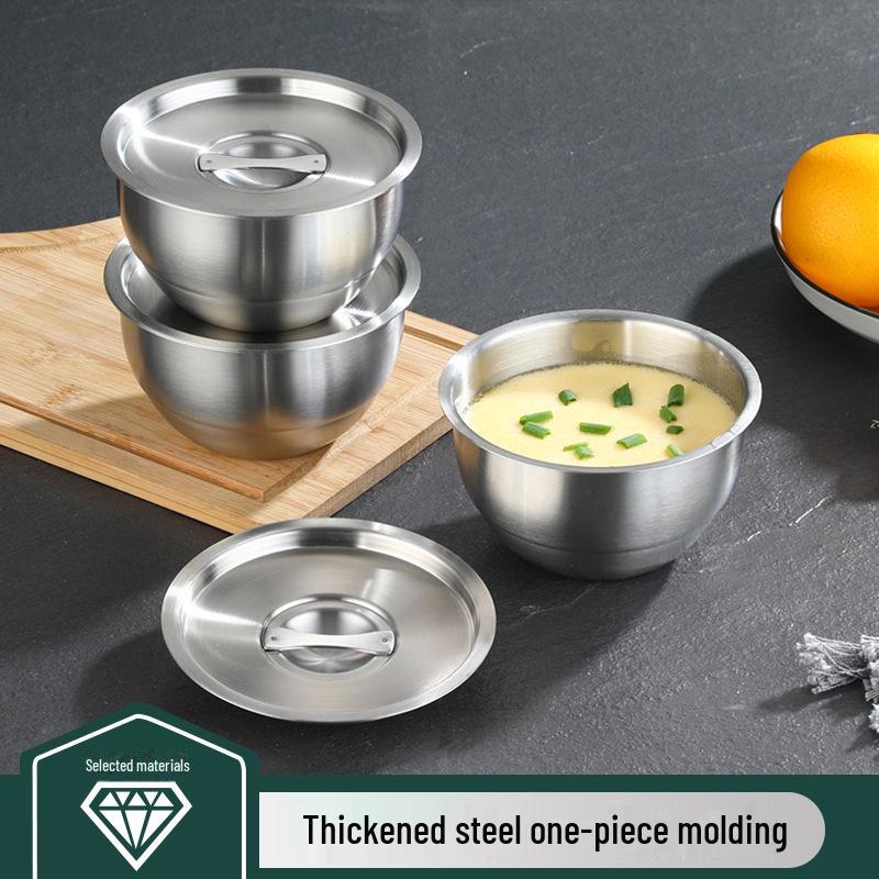 304 Stainless Steel Double-Layer Insulated European Coffee Cup Set - 3-Piece
