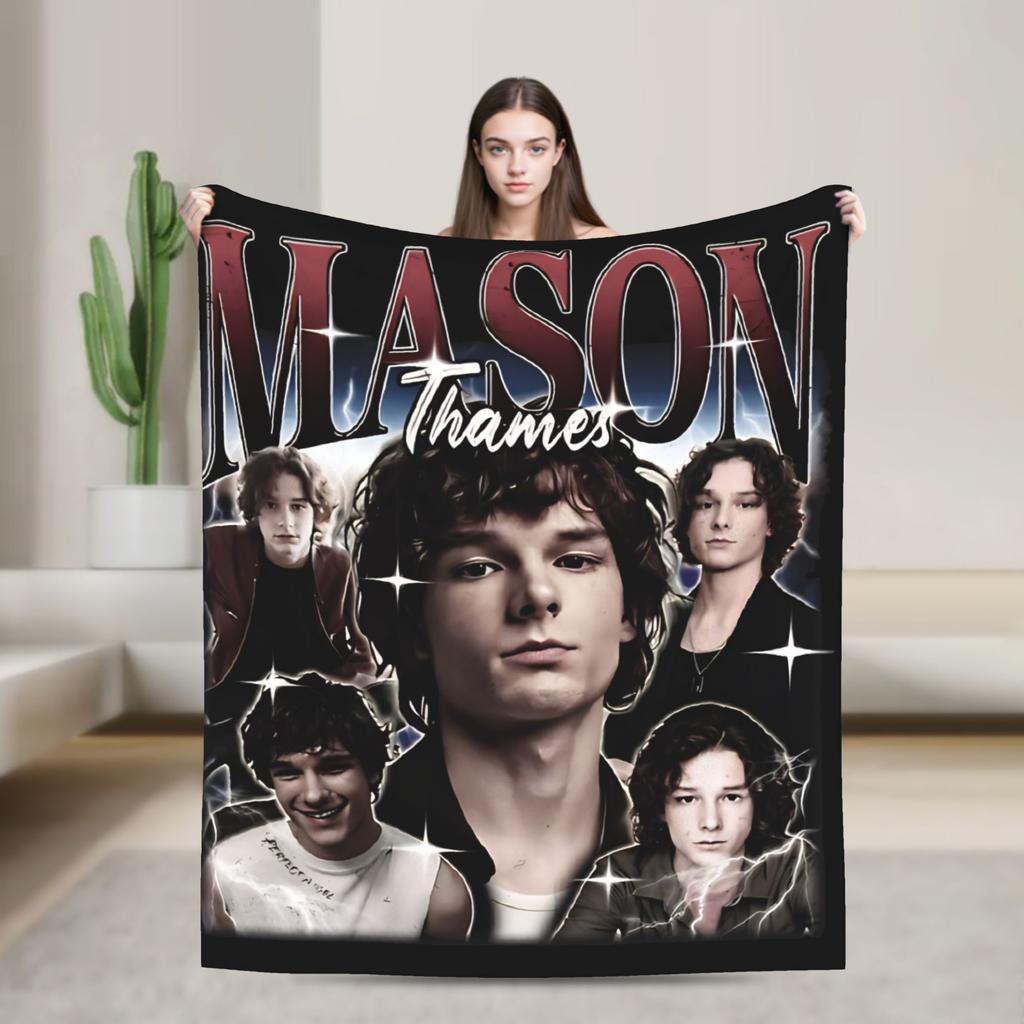 American Mason Thames Actor Blanket Quality Warm Soft Throw Blanket Winter Travel Office Living Room Novelty Bedspread