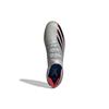 Adidas X Ghosted Round Toe Lace-Up AG (Rubber Short Studs) Slip-Resistant Durable Soccer Shoes Men Soccer Shoes Gray Red G54838