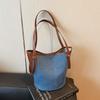 DenimTote Bag Women Fashion Shoulder Bag Casual Daily Use Structured Handbag