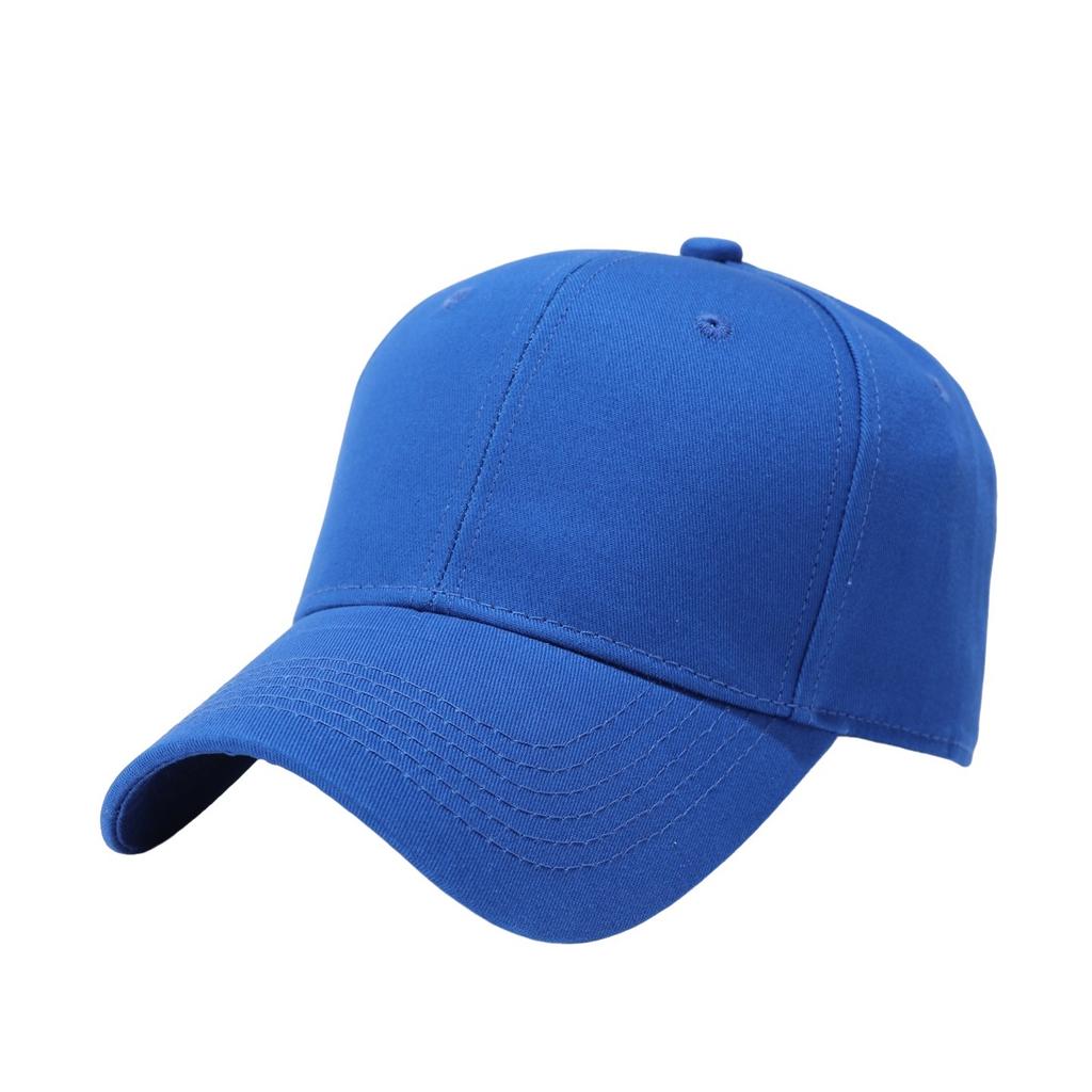 Versatile big head circumference solid color light board baseball cap men's four-season sun protection visor women's big brim cap