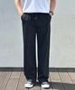 ROCKED GARAGE Unisex Cooling Semi-Wide Elastic Waist Pants_Black
