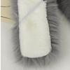 Soft Plush Faux Fur Scarf Fake Fox Hair Fur Neck Warmer Fashion Cross Scarf  Women