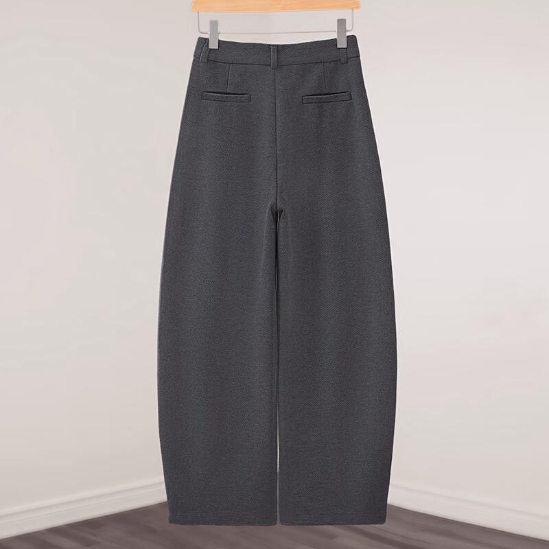 Sibaishe Women's Solid Color Wide-Leg Casual Pants