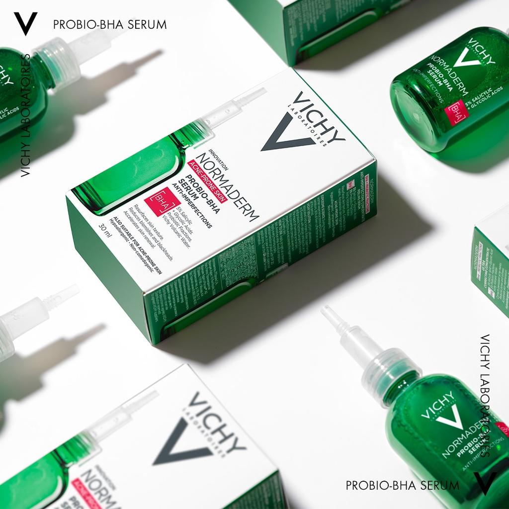 Vichy Normaderm Probio-BHA Anti-Imperfection Serum 30ml for Oily & Acne-Prone Skin, Oil Control, Blemish Treatment, Pore Refining