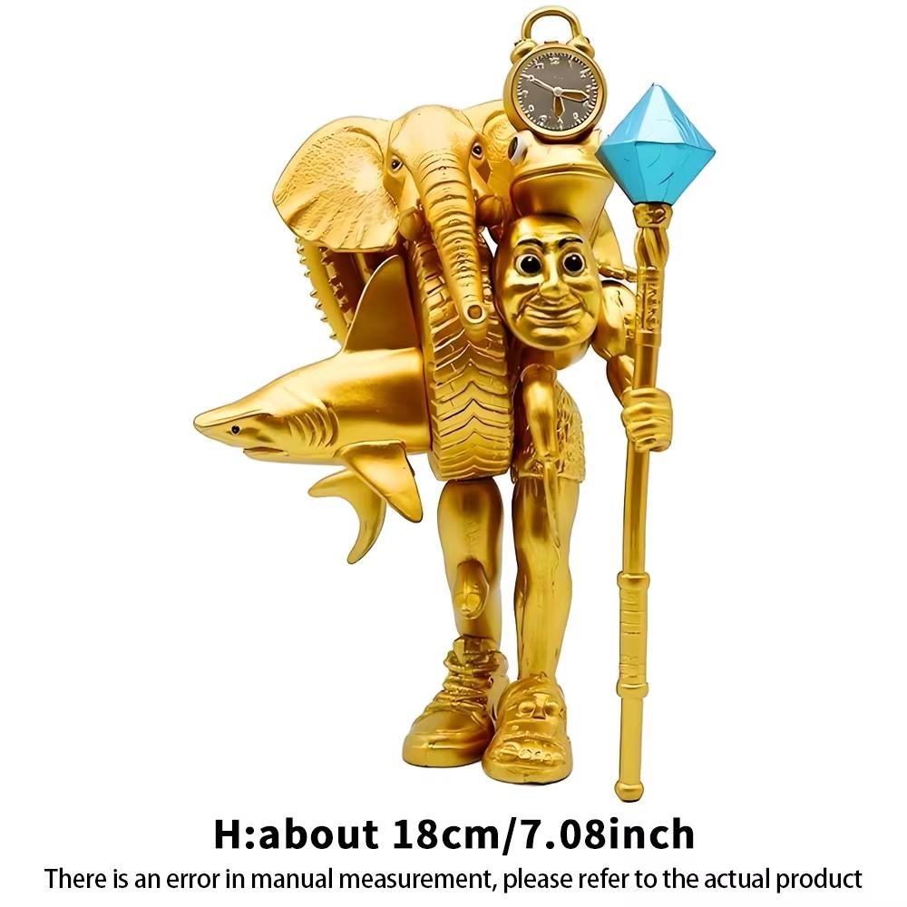 LEUK Tung Tung Tung Sahur Tralalero Tralala Italiaans Hersenkronkel Monster Fusie Editie Anime Actiefiguur Cartoon Sierobject Speelgoed Cadeau