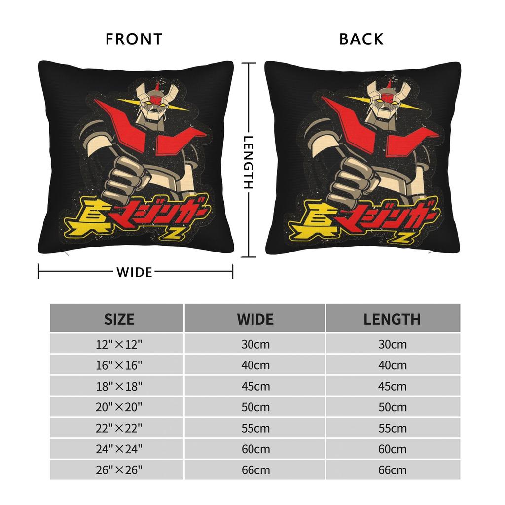 Ufo Robot Grendizer Pillowcase Soft Polyester Cushion Cover Decor Japanese Anime Pillow Case Cover Home Square 18''