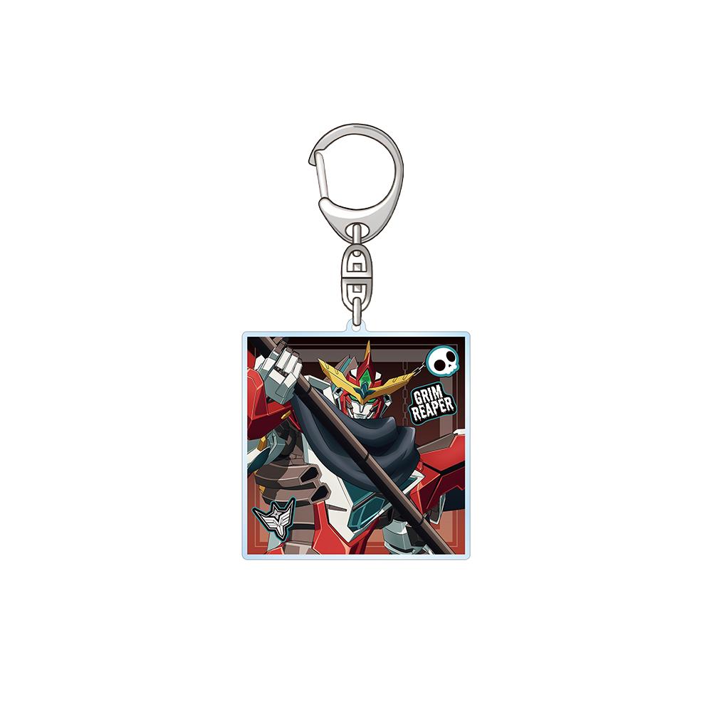 Bang Brave Bang Bravern Isami Ao Lewis Smith Grim Reaper Halloween Official square Acrylic Keychain Bag pendant Fans Charm Gifts 6 cm