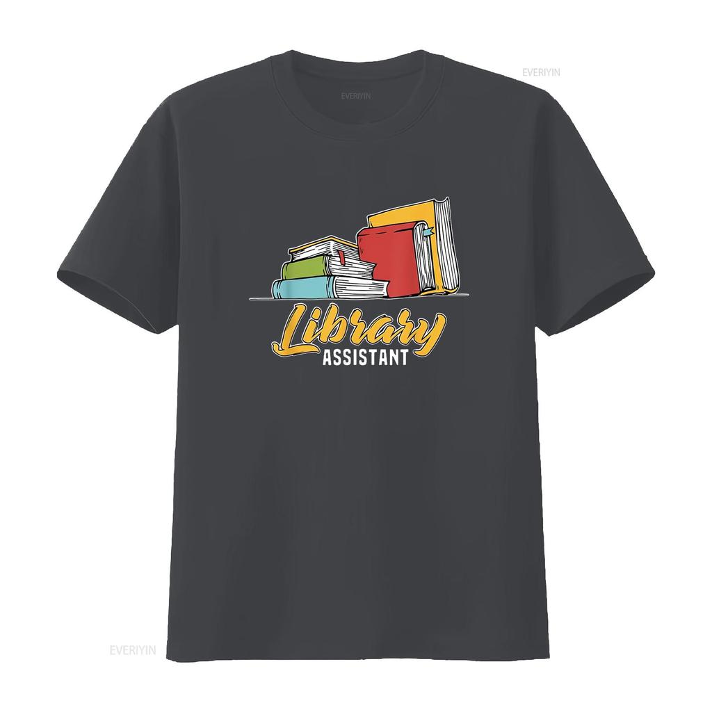 Bibliotheksassistent Buchleser Literatur Sommer Essential Damen T-Shirt Bequem und Stilvoll vintage Gewaschen Dehnbar