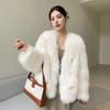 WTEMPO Autumn Winter Imitation Fur Solid Color Versatile Plush Coats Women Large Size Loose Casual Warm Jackets