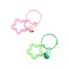Colorful Resin Five-pointed Star Bell Pendant Elegant Macarone Bag Keyring  Bag Pendant