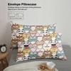 3Pcs Bear Bowknot Bedding Sets 3D Printed Cute Cartoon Bear Dormitory Twin Size For Students Duvet Cover Sets With 2Pillowcases