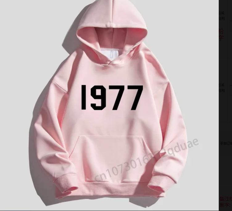 Modna bluza z kapturem z rękawami raglanowymi z podwójnej warstwy - Unisexowy luźny krój High Street z pluszowym wykończeniem