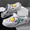 Men's hole shoes 2025 new non-slip thick-soled casual outer wear beach soft-soled nurse bag head slippers men