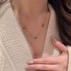 18K Gold Plated Zirconia Flower Necklace - Elegant and Versatile Collarbone Chain