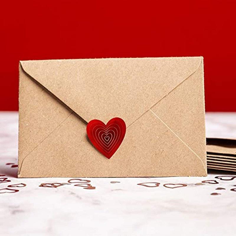 500pcs 1inch Red Love Shaped Stickers Roller Mother's Day Valentine's Day Sticker with Glittering Patterns Gift Decoration Label