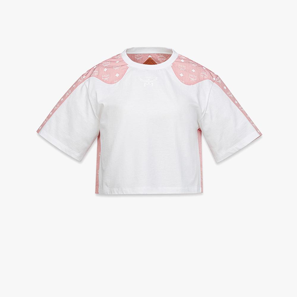 MCM Monogram Econyl Laurel Crop T-Shirt Mftfamm03Pz