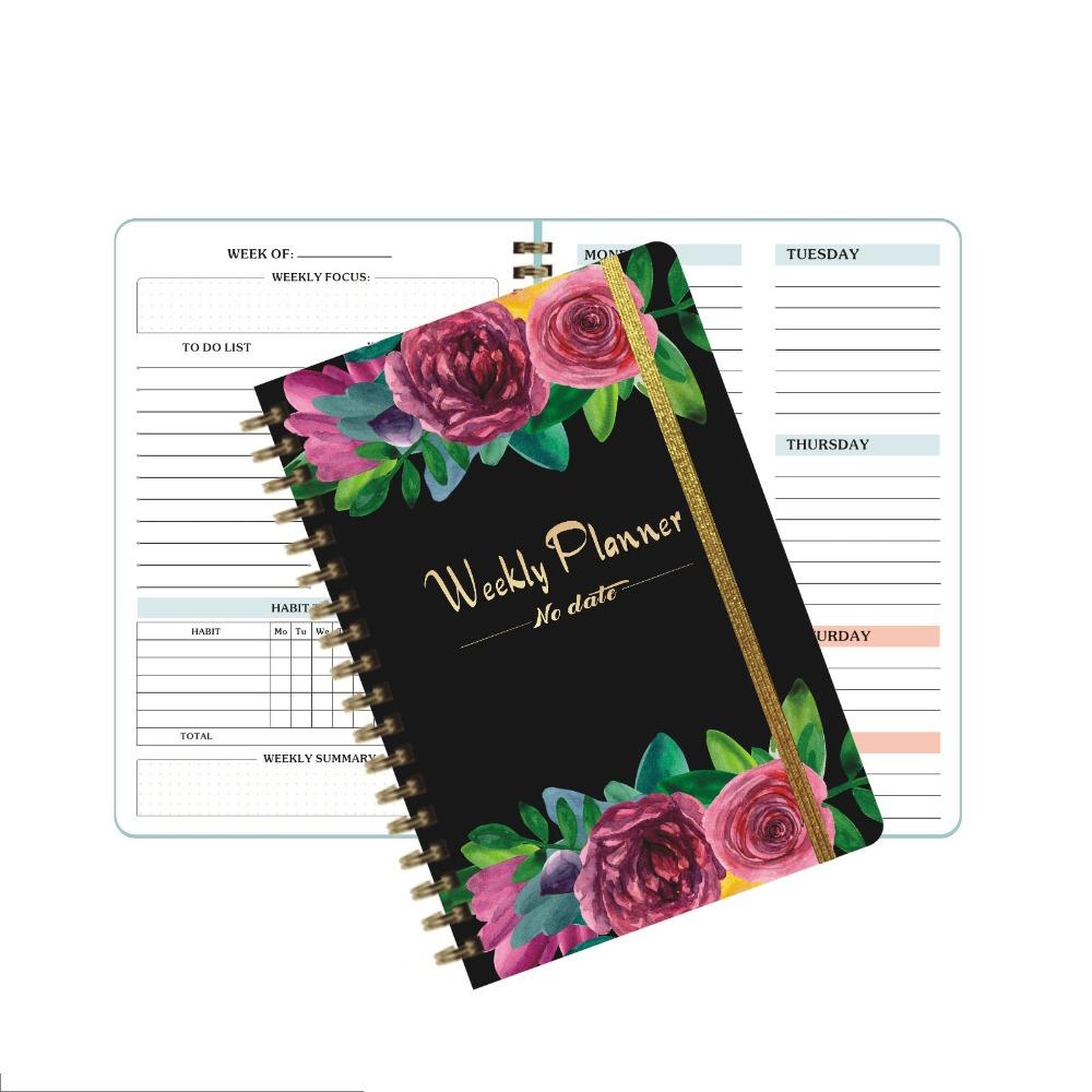 Planner Reminder Weekly Schedule Book A5 Coil Notebook High Quality Weekly Planner School