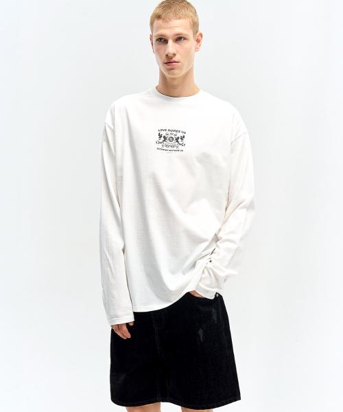 Aenitaimlolig Rose Dyeing Long Sleeve-White