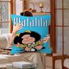 Cute Cartoon Mafalda Cushion Cover Polyester Sofa Cushions Decorative Throw Pillows Home Decoration Pillowcover