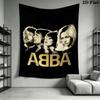 ABBA Wall Tapestry Aesthetic Wall Hanging Printed Fabric Blanket Decorative Tapestries for Bedroom Living Room Home Decor