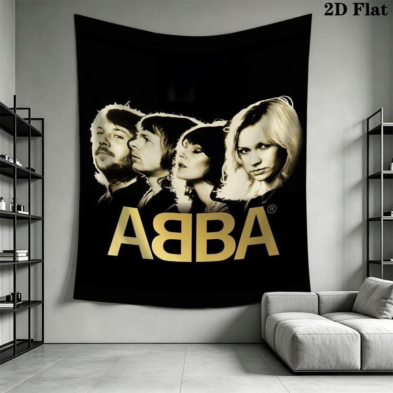ABBA Wall Tapestry Aesthetic Wall Hanging Printed Fabric Blanket Decorative Tapestries for Bedroom Living Room Home Decor