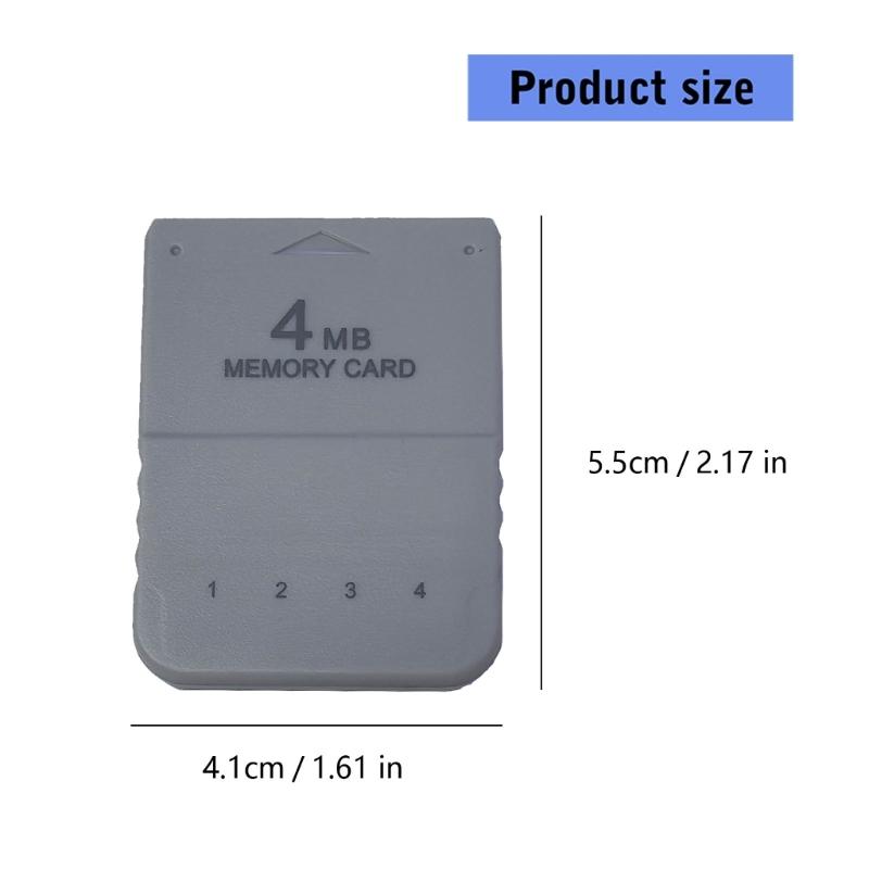 4MB 4Mega Memory Card For PS1 Game Console Storage Solution Featuring Fast Read Write ABS Plastic Construction