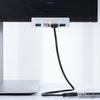 Hub rozdzielacz MH4PU na zacisk do biurka monitora 4x USB-A - srebrny