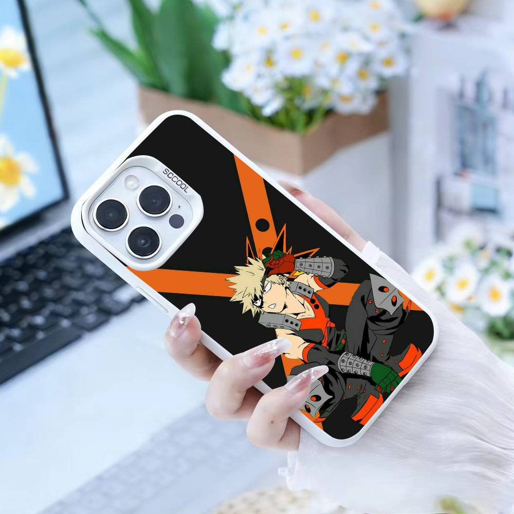 Katsuki Bakugo-Hero Academia Phone Case For IPhone 16 17 15 14 12 13 Pro Max Black Color Shockproof Cover