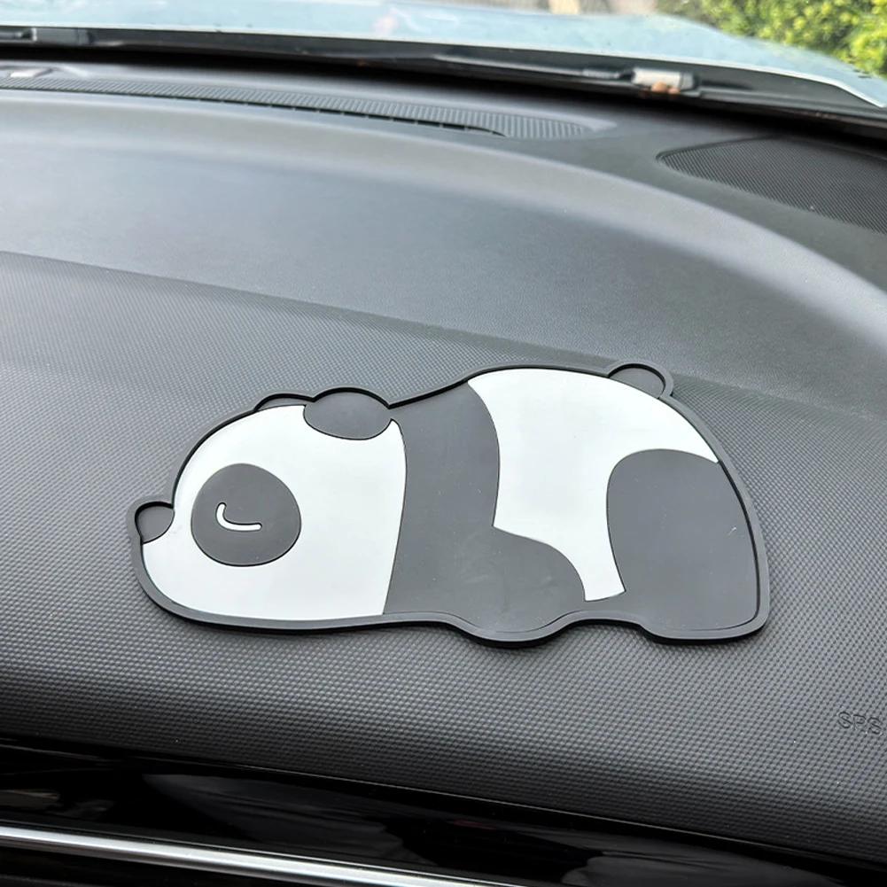 Car Anti-Skid Mat Cute Cartoon Dashboard Non-Slip Pad PVC Mat Heat-Resistant Washable Dashboard Pad For Phone Key Card Holder