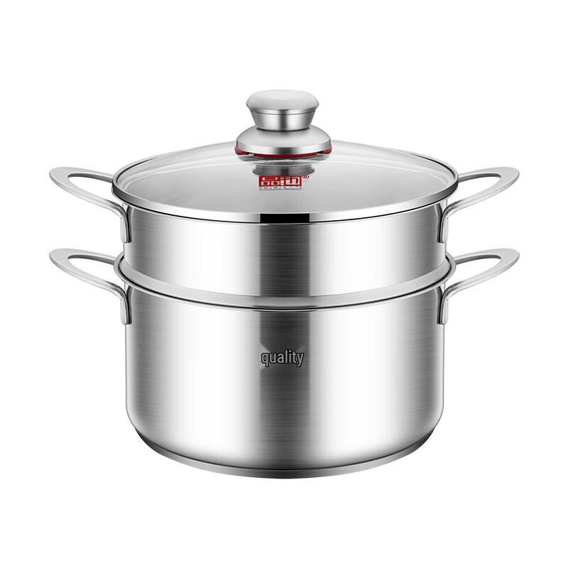 Pinya 304 Stainless Steel Double-Layer Steamer Pot
