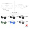 BARCUR Temples Sunglasses Women Polarized Fashion Sun Glasses Driving Round Ladies Sunglass