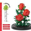 Creative Building Blocks Eternal Flower Bouquet DIY Assembly Mini Bricks Valentine Gift for Kids Birthday Present