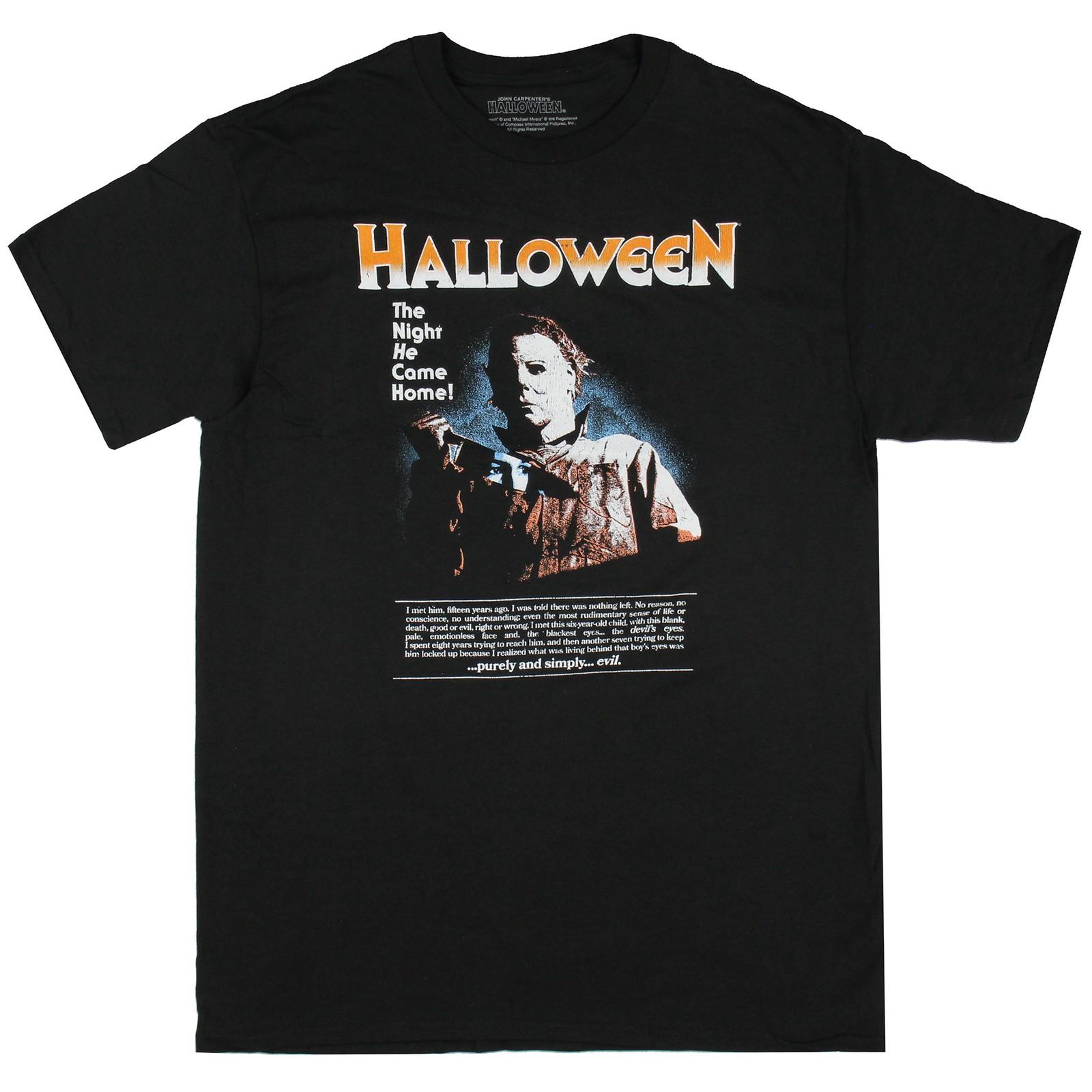 Halloween Men s Michael Myers Night He Came Home Short Sleeve Adult T-Shirt (S) S