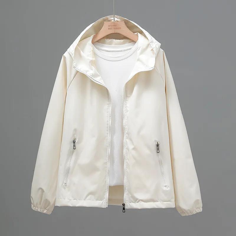 Women's Short Casual Loose Hooded Jacket