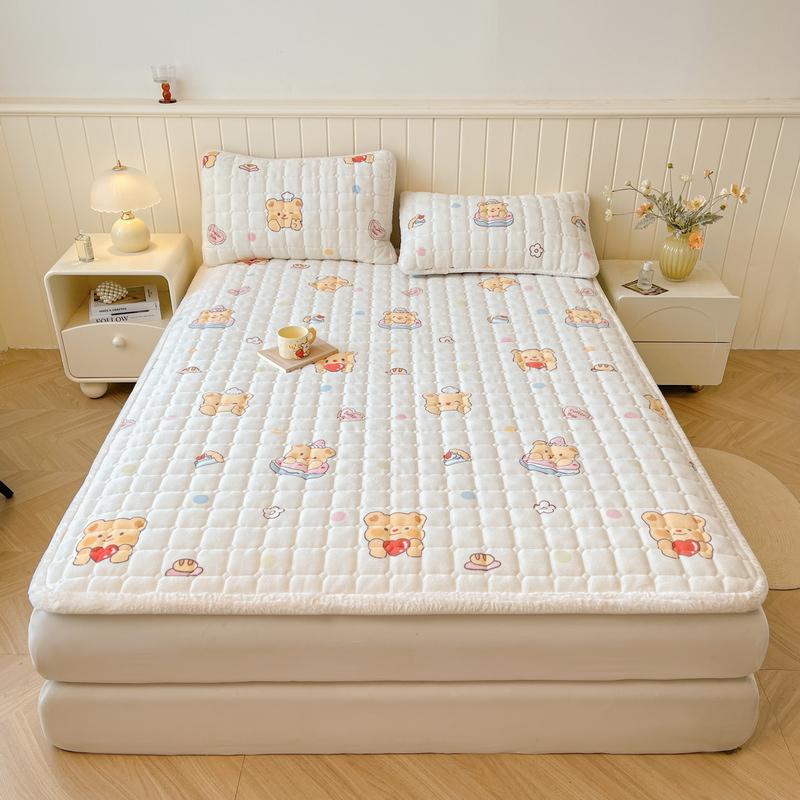 Mei Yun Ge Milk Velvet Thickened Cotton Mattress Bed Pads