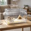 Buckle Design Hamster Cage Transparent Hamster Habitat Large Space Guinea Pig Villa  Easy Clean