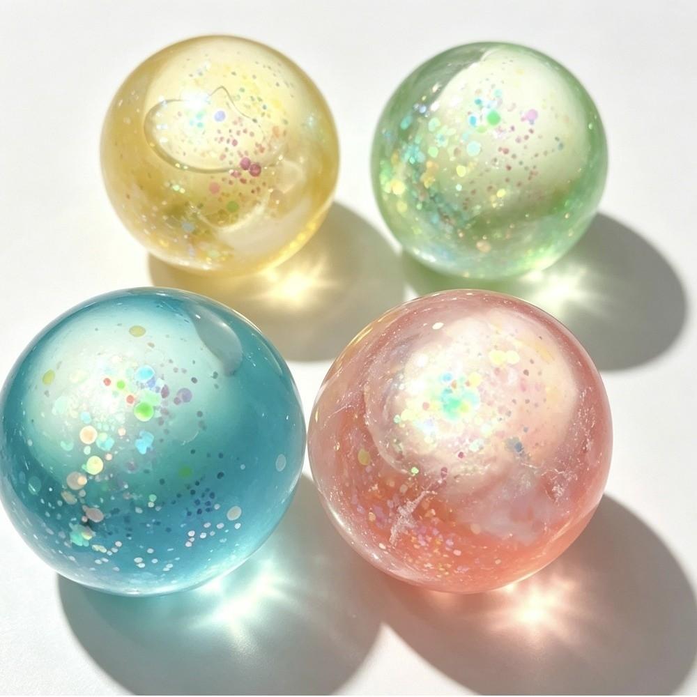 Langsam rückfedernde Kristallknete Knusprig Squishy Quetsch-Geräusch Spielzeug Squishy Fidget Spielzeug Schüler