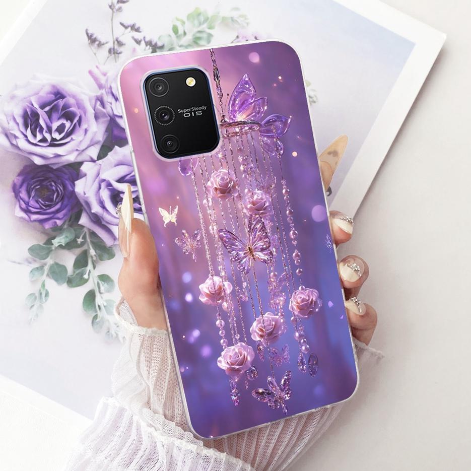 For Samsung Galaxy S10 Lite Case SM-G770F Luxury Butterfly Tree Painted Cover Soft Silicone Phone Case For Samsung S10 Lite Bags