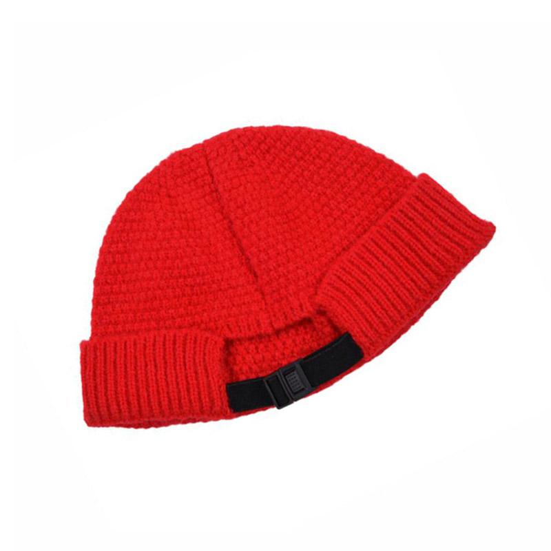 1PC Berretto da Teschio Caldo Berretto Invernale Cappellino da Baseball Hip Hop Fibra Acrilica Uomo Cappello Lavorato a Maglia Autunno Outdoor Berretto Piegato Morbido