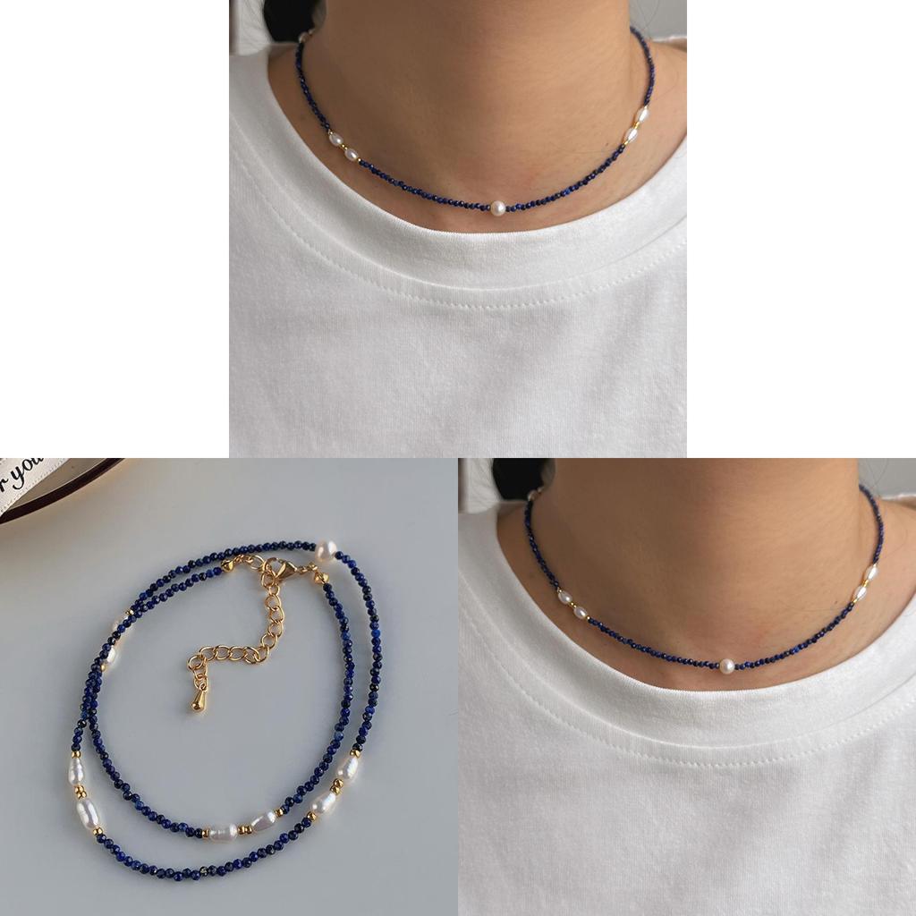 Ny Stil Geometriskt Pärlhalsband För Kvinnor Med Vintage Design Och Elegant Lås Halsbandskedja