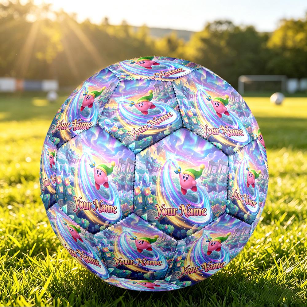 Custom Name Text Size 5 Football,Kirby Standard Training Soccer Ball