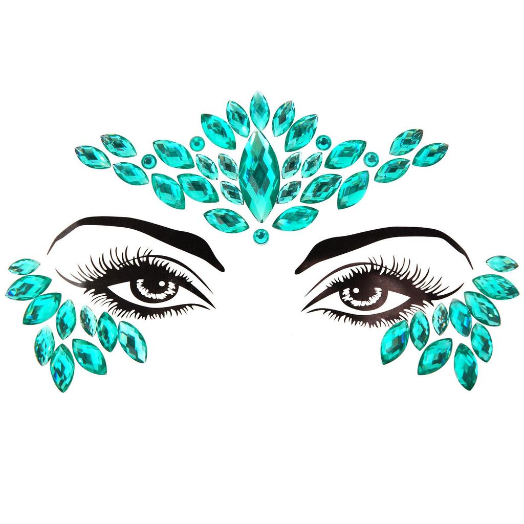 Crystal Tattoo Sticker Glitter Eyeliner Eyebrow Makeup Face Eyes Diamond Temporary Tattoo Rock Rhinestone 3D Eyeliner Stickers