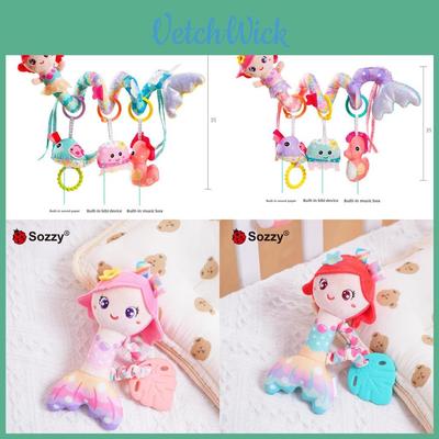 Baby Mermaid Rattle Toy With Soft Plush Material For Sensory Development And Parentchild Interaction